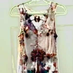 Johnny Was mesh dress  S, midi ,new with defects